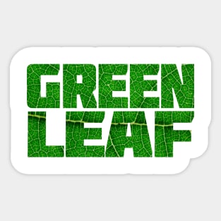 Green Leaf Sticker